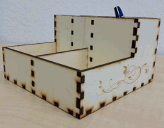 Laser Cut Desk Storage Box Free Vector File, Free Vectors File