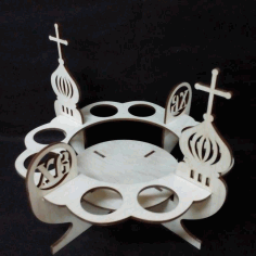 Laser Cut Display Easter Eggs Free DXF File