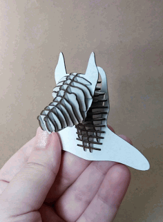 Laser Cut Doberman 4mm Free DXF File