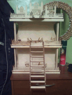Laser Cut Dollhouse Free DXF File