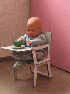 Laser Cut Dollhouse Furniture Chair Free DXF File
