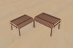 Laser Cut Dollhouse Furniture Miniature Table Toy Design Free DXF File