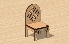 Laser Cut Dollhouse Mini Chair Toy Free DXF File