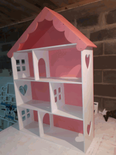 Laser Cut Dollhouse Template Free DXF File