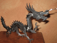 Laser Cut Dragon 3d Puzzle Free DXF File