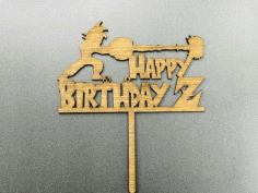 Laser Cut Dragon Ball Z Cake Topper Birthday Decor Free Vector File