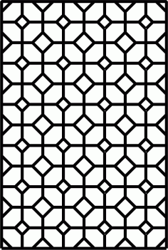 Laser Cut Drawing Room Lattice Separator Seamless Free DXF File