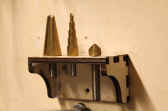 Laser Cut Drill Holder Wall Mount Free DXF File, Free Vectors File