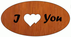 Laser Cut Dual Heart 14 February Valentine Day Gift Tag Wooden Keychain Free Vector File