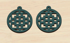 Laser Cut Earrings Jewelry Valentine Gift Free DXF File