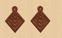 Laser Cut Earrings Pendant Valentine Free DXF File