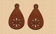 Laser Cut Earrings Pendant Valentines Gift Free Vector File