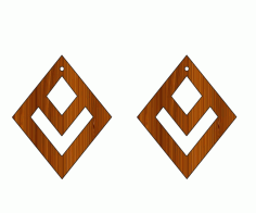 Laser Cut Earrings Set Jewelry Design Wooden Cutout Free Vector File