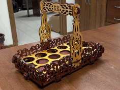 Laser Cut Easter Basket Wooden Easter Gift Free Vector File