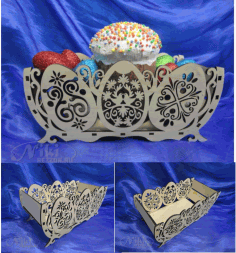 Laser Cut Easter Baskets Plywood Free Vector File