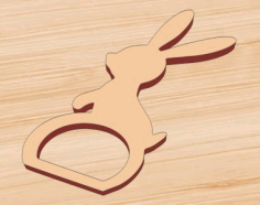 Laser Cut Easter Bunny Napkin Holder Free Vector File