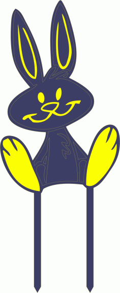 Laser Cut Easter Cake Decorations Bunny Cake Topper Free Vector File