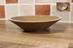 Laser Cut Egg Bowl Free DXF File
