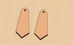 Laser Cut Elegant Earrings Valentine Free DXF File