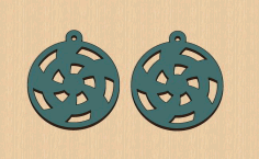 Laser Cut Elegant Earrings Valentines Day Free Vector File