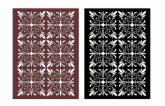 Laser Cut Elegant Grill Pattern Free Vector File