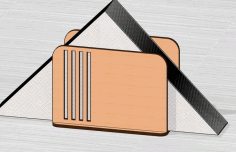 Laser Cut Elegant Napkin Holder 3mm Free DXF File