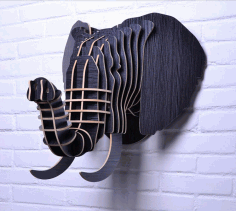 Laser Cut Elephant 3d Puzzle Free DXF File