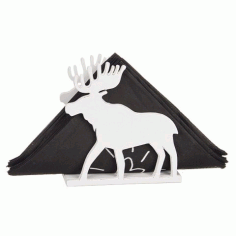 Laser Cut Elk Napkin Holder Template Free Vector File