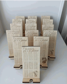 Laser Cut Engraved Phone Stand Free Vector File