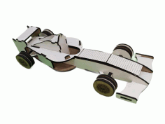 Laser Cut f1 Racing Car Toy Model Design Free Vector File