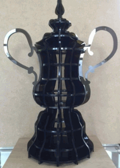 Laser Cut Fa Cup Free Vector File