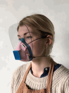 Laser Cut Face Mask Version 7 covid-19 Free DXF File