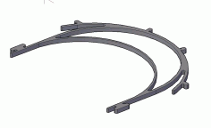 Laser Cut Face Shield Band Coronavirus Free DXF File