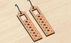 Laser Cut Fancy Jewelry Earrings Free Vector File