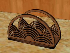 Laser Cut Fancy Napkin Holder Dining Table Decor Free Vector File