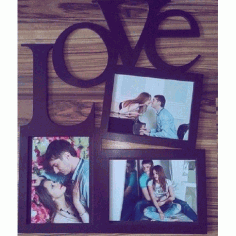 Laser Cut February 14 Photo Frames Free Vector File