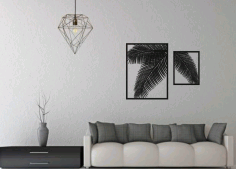 Laser Cut Fern Panel Wall Decor Free Vector File