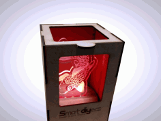 Laser Cut Fish Lamp Drawing Free Vector File