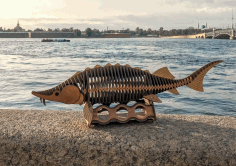 Laser Cut Fish Wood Working Project Free DXF File