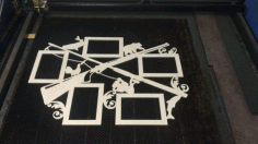 Laser Cut Fisherman Frame Hunting Photo Frame 6mm Free Vector File