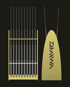 Laser Cut Fishing Pole Holder Free Vector File