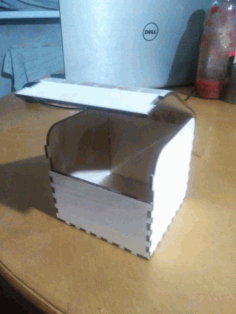 Laser Cut Flex Box With Lid Living Hinge 3d Puzzle Free Vector File