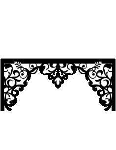 Laser Cut Floral Border Design 13 Free DXF File