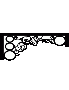 Laser Cut Floral Border Design 18 Free DXF File