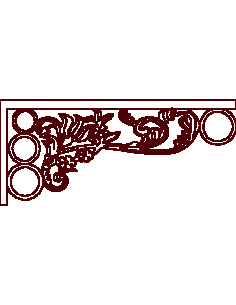 Laser Cut Floral Border Design 20 Free DXF File