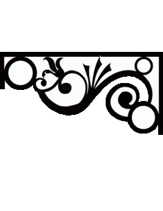 Laser Cut Floral Border Design 21 Free DXF File