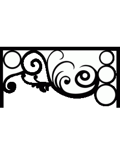 Laser Cut Floral Border Design 23 Free DXF File