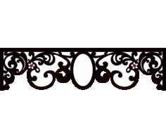 Laser Cut Floral Border Design 26 Free DXF File