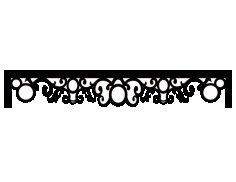 Laser Cut Floral Border Design 32 Free DXF File