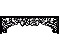 Laser Cut Floral Border Design 33 Free DXF File